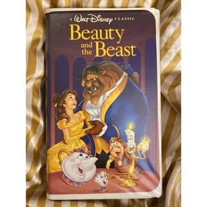 BEAUTY AND THE BEAST VHS‎ THE CLASSICS BLACK DIAMOND RARE! ORIGINAL INSERTS!
